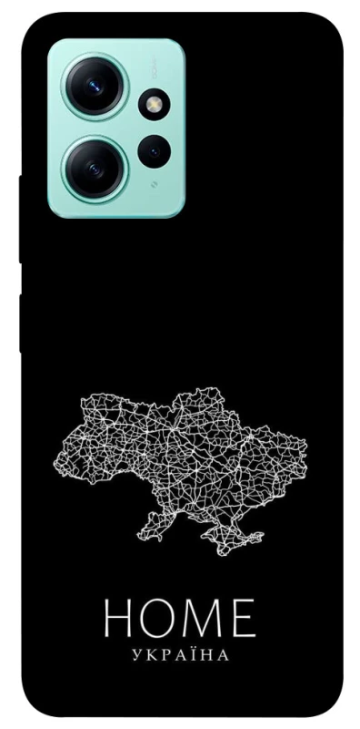 Чохол на Xiaomi Redmi Note 12 4G Ukraine black map фото 1 з 1