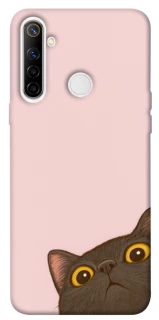 Чохол на Realme 6i Peeping cat фото 1 з 1