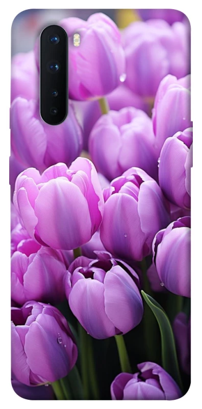 Чехол на OnePlus Nord Фиолетовые тюльпаны фото 1 из 1