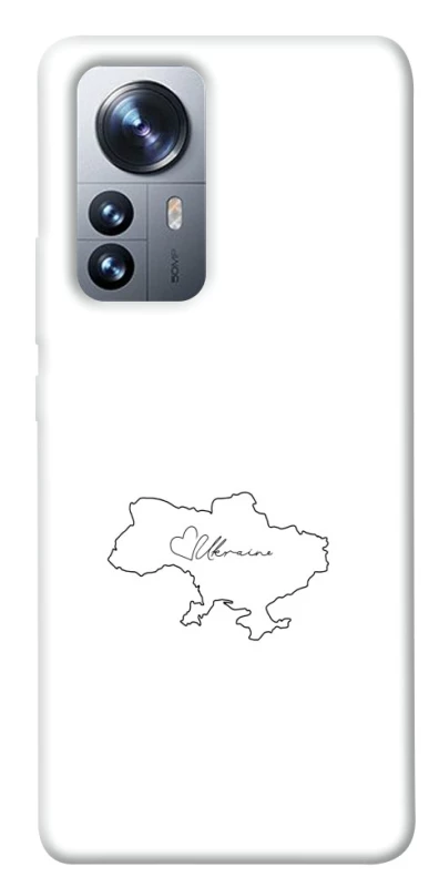 Чехол на Xiaomi 12 / 12X Ukraine map фото 1 из 1