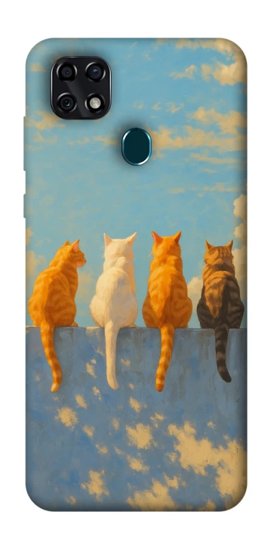 Чехол на ZTE Blade 20 Smart cats on wall фото 1 Чехол на ZTE Blade 20 Smart cats on wall фото 1 из 1