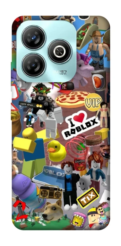 Чохол на ZTE Blade A75 4G Roblox collage ver.5 фото 1 з 1