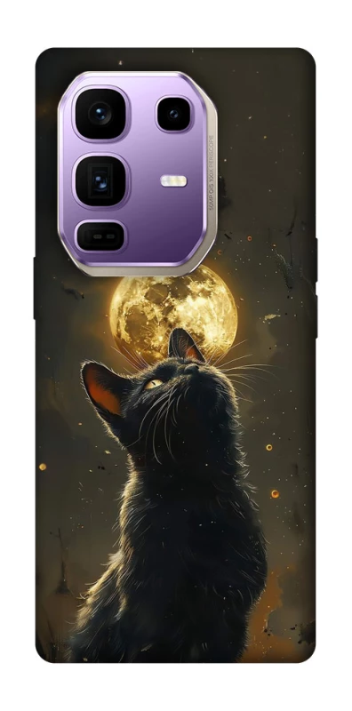 Чохол на Infinix Note 50 Pro+ Кіт під місяцем v2 фото 1 з 1