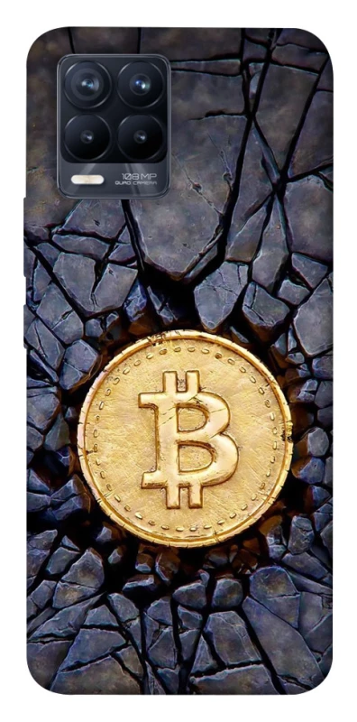 Чехол на Realme 8 Bitcoin cracks фото 1 из 1