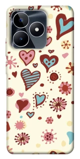 Чохол на Realme C53 Pretty hearts фото 1 з 1