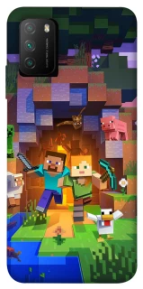 Чехол на Xiaomi Poco M3 Minecraft game фото 1 из 1