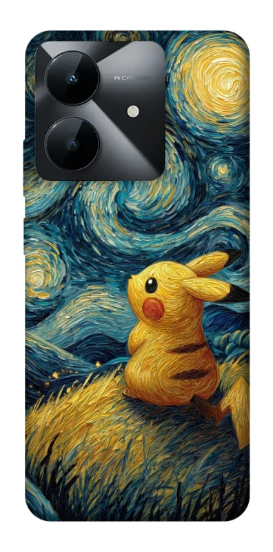 Чехол на Realme Note 60x Pikachu and Van Gogh фото 1 из 1