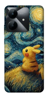 Чехол на Realme Note 60x Pikachu and Van Gogh фото 1 из 1