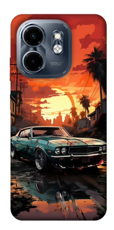 Чохол на Infinix Smart 9 4G / Hot 50i Car at sunset фото 1 з 1