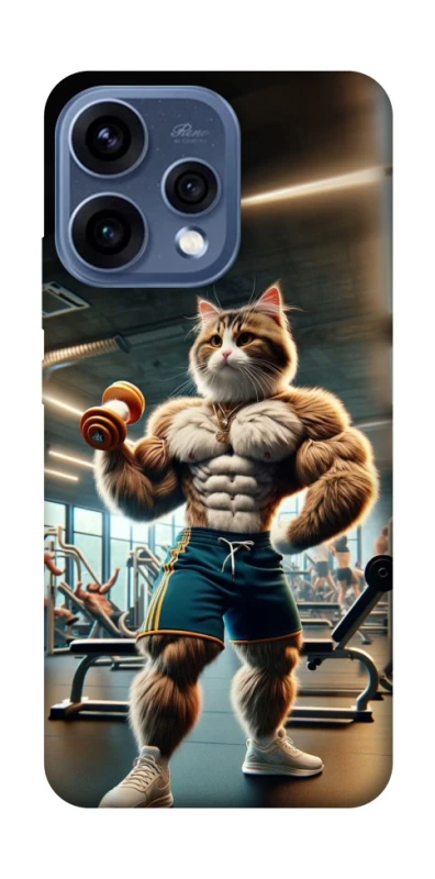Чехол на Oppo Reno 15 Качок кот фото 1 из 2