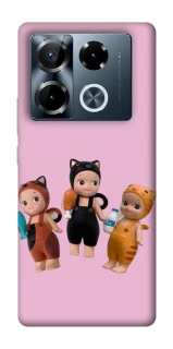 Чохол на Infinix Note 40 Pro 4G Cat Cafe Trio фото 1 з 1