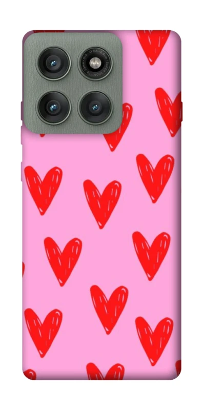 Чехол на Motorola Edge 60 Pro Red hearts 2 фото 1 из 1