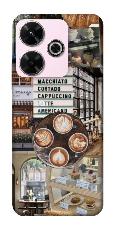 Чохол на Xiaomi Redmi 13 4G Coffee collage ver.5 фото 1 з 1