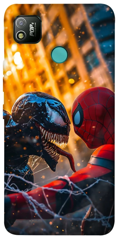Чехол на TECNO POP 4 Venom vs Spiderman фото 1 из 1