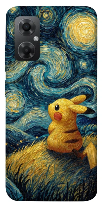 Чехол на Xiaomi Redmi Note 11R Pikachu and Van Gogh фото 1 из 1