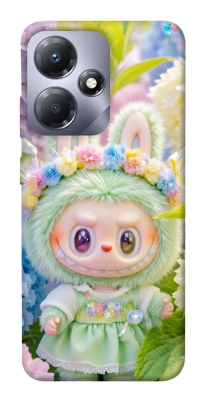 Чохол на Infinix Hot 30i Labubu & Flowers ver.2 фото 1 з 1