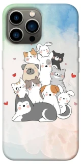 Чохол на Apple iPhone 13 Pro Max (6.7") Funny Pets ver.2 фото 1 з 1