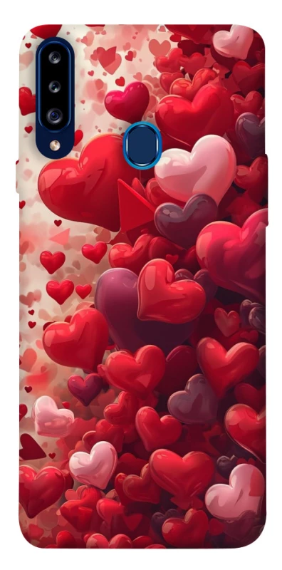 Чохол на Samsung Galaxy A20s Many hearts фото 1 з 1