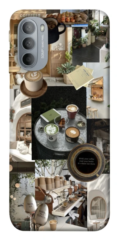 Чохол на Motorola Moto G31 Coffee collage ver.4 фото 1 з 1