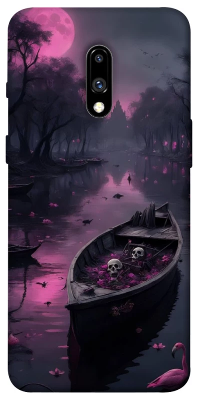 Чехол на OnePlus 7 Boat and flamingo фото 1 из 1