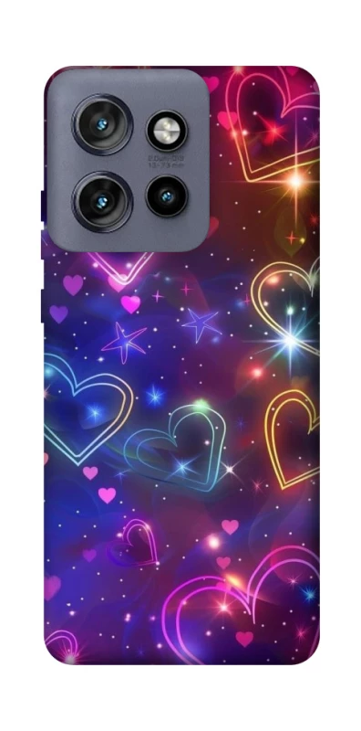 Чохол на Motorola Edge 50 Neo Drawn hearts фото 1 з 1