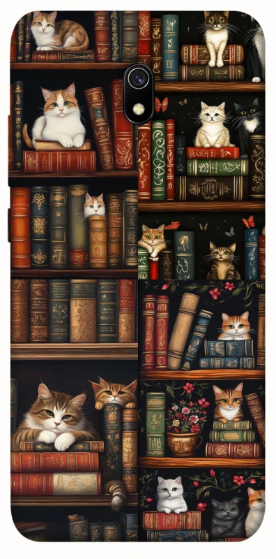 Чохол на Xiaomi Redmi 8a Cats & Books фото 1 з 1