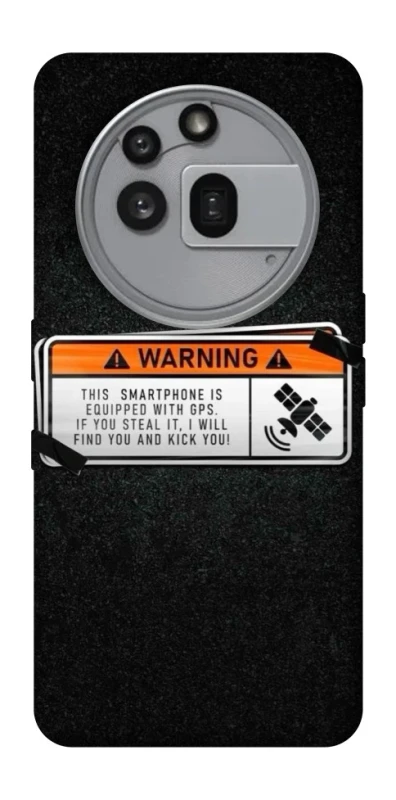 Чехол на Nothing Phone (3a) Pro Warning фото 1 из 1