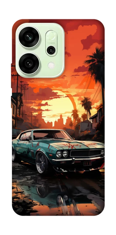 Чохол на Oppo Reno 14 Car at sunset фото 1 з 1