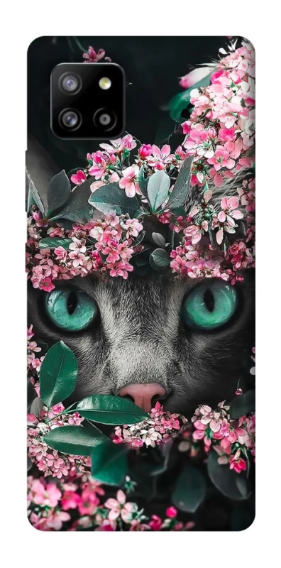 Чохол на Samsung Galaxy A42 5G Кіт в квітах фото 1 з 1