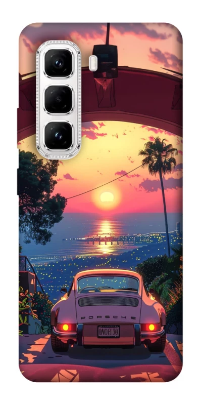 Чехол на Infinix Hot 50 Pro Porsche at sunset фото 1 из 1