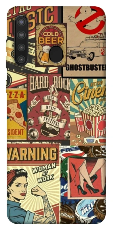 Чохол на Samsung Galaxy A21 Retro collage ver.2 фото 1 з 1