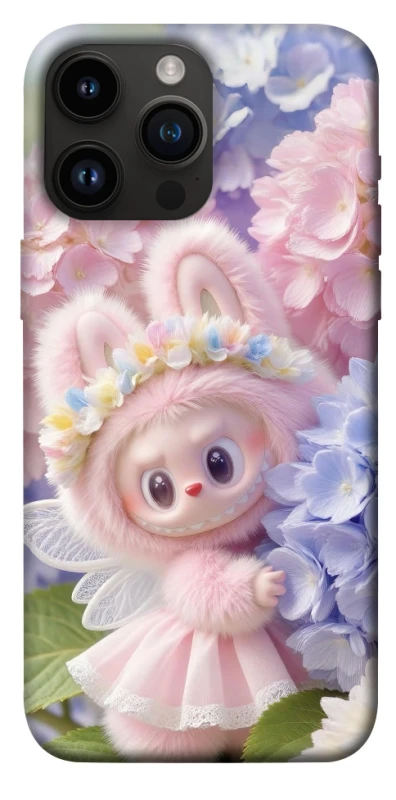 Чохол на Apple iPhone 14 Pro Max (6.7") Labubu & Flowers ver.1 фото 1 з 1