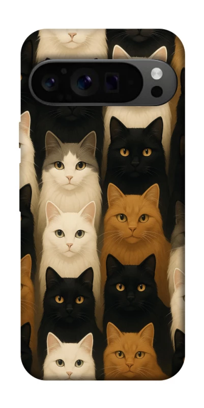Чехол на Google Pixel 9 Pro Colorful Cat Collage фото 1 Чехол на Google Pixel 9 Pro Colorful Cat Collage фото 1 из 1