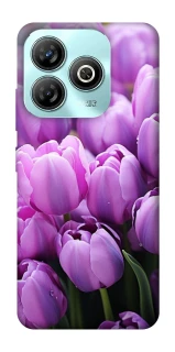 Чехол на ZTE Blade A75 4G Фиолетовые тюльпаны фото 1 из 1