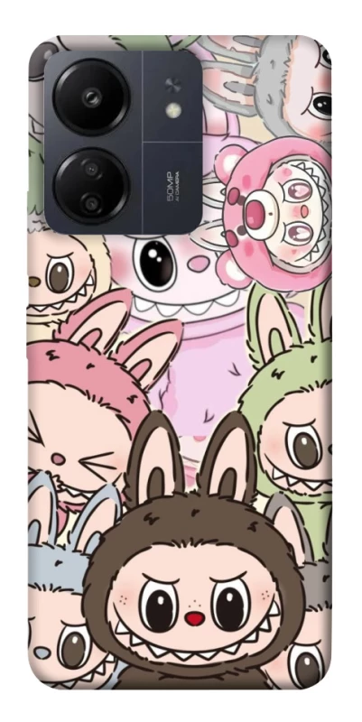 Чехол на Xiaomi Poco C65 All Labubu 3 фото 1 из 1