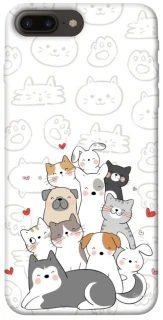 Чохол на Apple iPhone 7 plus / 8 plus Funny Pets фото 1 з 1
