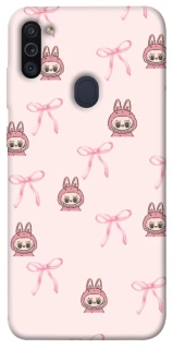 Чохол на Samsung Galaxy M11 Pink bows and Labubus фото 1 з 1