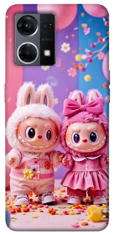 Чохол на Oppo Reno 7 4G Labubu twins ver.2 фото 1 з 1