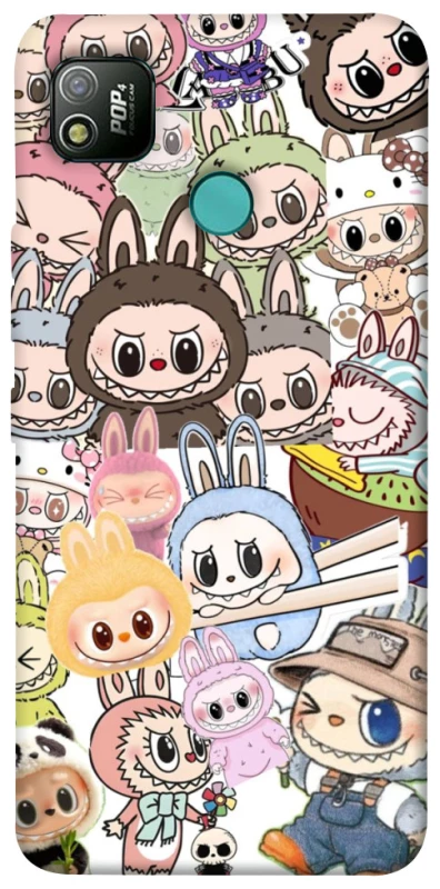 Чехол на TECNO POP 4 All Labubus фото 1 из 1