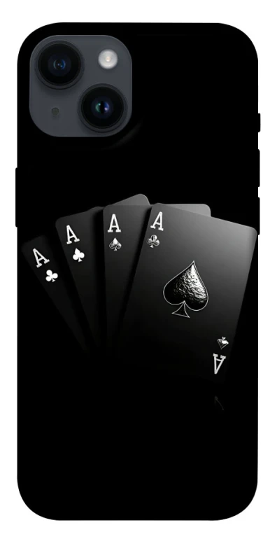 Чохол на Apple iPhone 14 (6.1") Black Cards фото 1 з 1