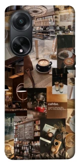 Чехол на Oppo A58 4G Coffee collage ver.2 фото 1 из 1