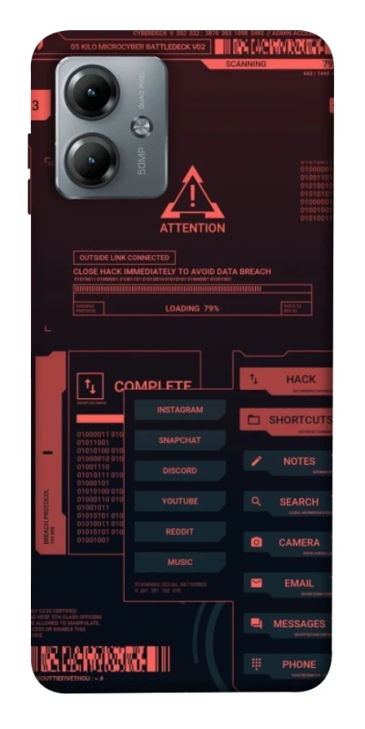 Чохол на Motorola Moto G14 Attention фото 1 з 1