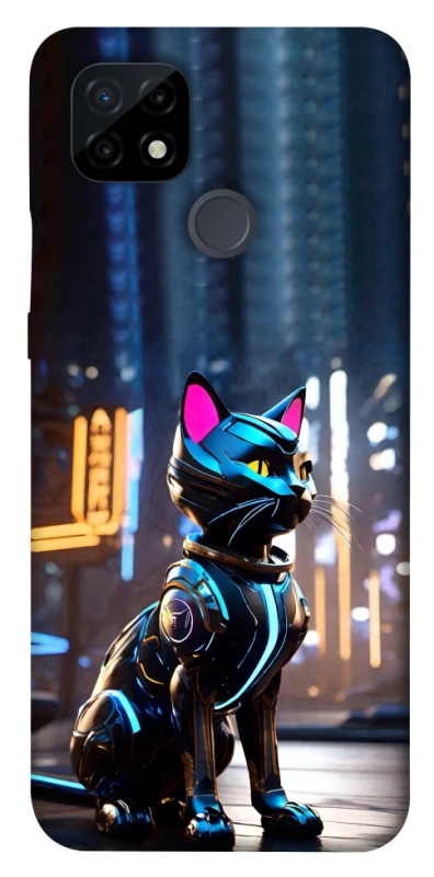 Чехол на Realme C21 Cyber cat фото 1 из 1