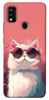 Чехол на ZTE Blade A51 Сat with glasses фото 1 из 1
