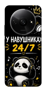 Чехол на Xiaomi Redmi A3 У навушниках 24/7 фото 1 из 1
