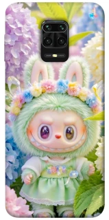 Чехол на Xiaomi Redmi Note 9s / Note 9 Pro / Note 9 Pro Max Labubu & Flowers ver.2 фото 1 из 1