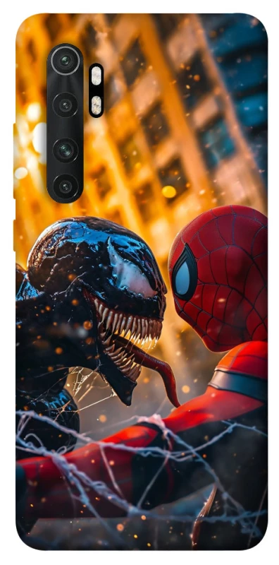 Чохол на Xiaomi Mi Note 10 Lite Venom vs Spiderman фото 1 з 1