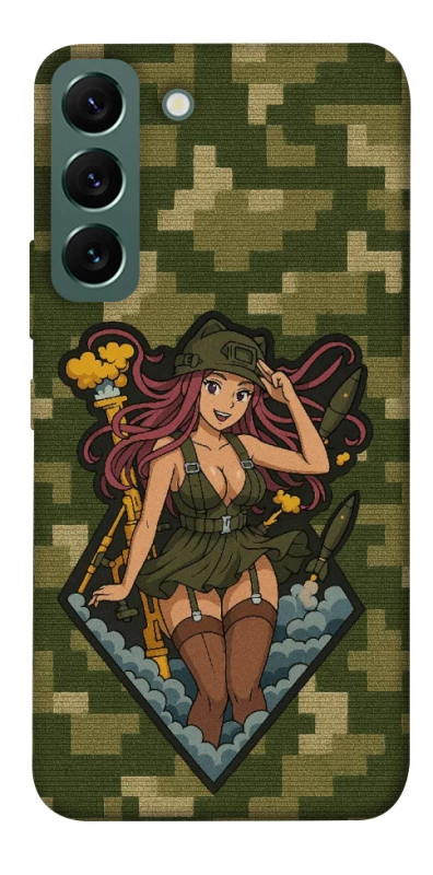 Чехол на Samsung Galaxy S22 Military Waifu фото 1 из 1