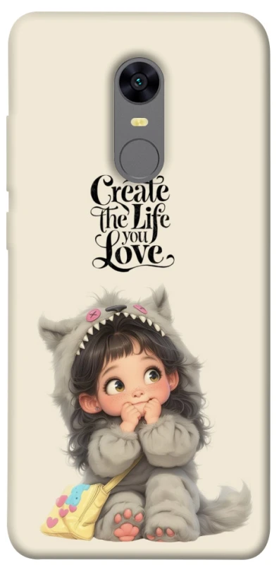 Чохол на Xiaomi Redmi 5 Plus / Redmi Note 5 (Single Camera) Create the life you love фото 1 з 1