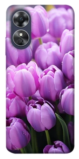 Чехол на Oppo A17 Фиолетовые тюльпаны фото 1 из 1